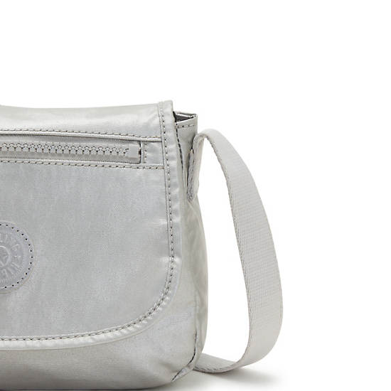 Sac Mini Kipling Sabian Metallic Crossbody Argent | FR 1865TC